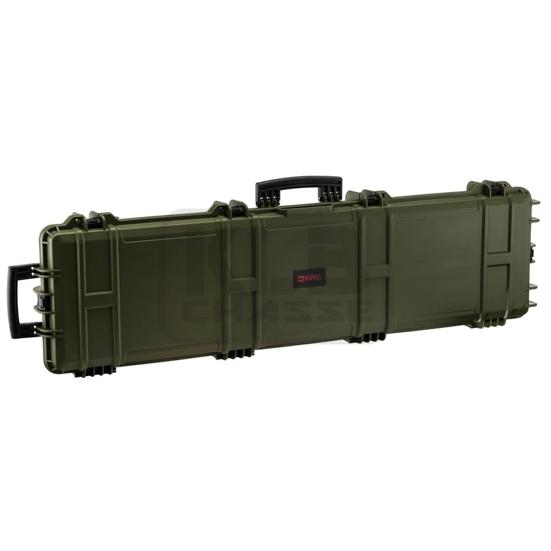 Mallette XL Waterproof OD Green 137 x 39 x 15 cm mousse pré-découpée - Nuprol