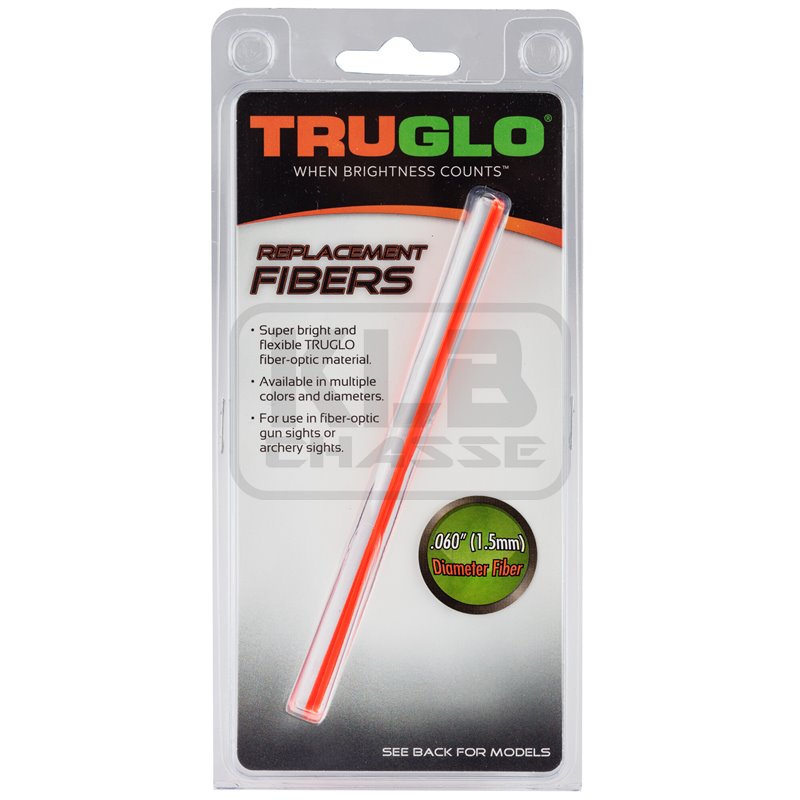 Set de 5 fibres optiques fluo rouges