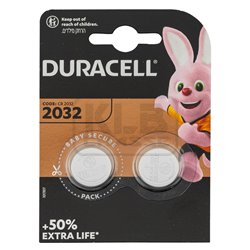 Pack de 2 piles CR2032 lithium 3 volts - Duracell