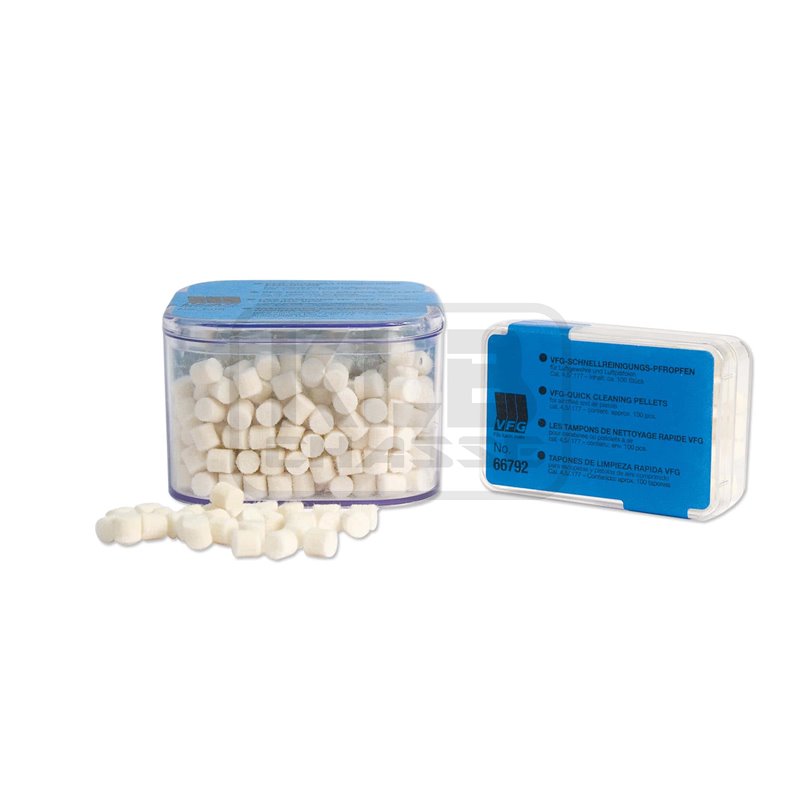 Boite de tampons de nettoyage cal. 4,5 mm