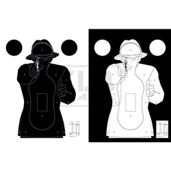 100 cibles silhouette Police 51 x 71 cm