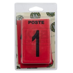 Lot de 27 plaques postes de chasse