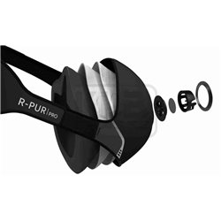 Masque de protection R-PUR Nano Pro noir - FFP3