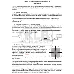 Collimateur de réglage tous calibres