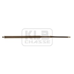 Bretelle fusil en croûte de cuir, mousquetons - Country Sellerie