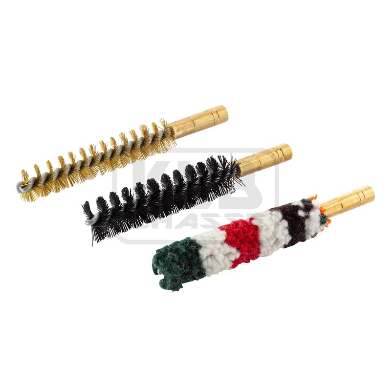 Set de trois brosses pour armes à canon rayé