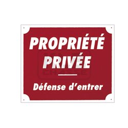 Panneau ''Propriété privée'' 30 x 25 cm