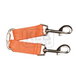 Accouple nylon orange fluo pour petits chiens