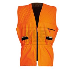 Gilet de traque matelassé orange fluo