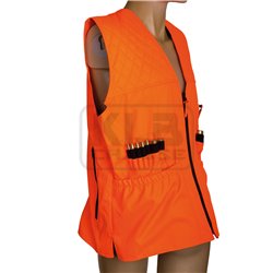 Gilet de traque matelassé orange fluo