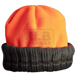 Bonnet Bob Polarfleece réversible vert orange