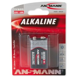 Pile alcaline 6LR61 9 volts - Ansmann