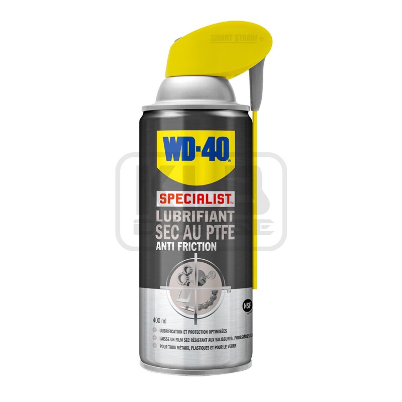 WD40 en spray lubrifiant sec au PTFE