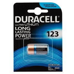 Pile Lithium CR123 3 volts - Duracell